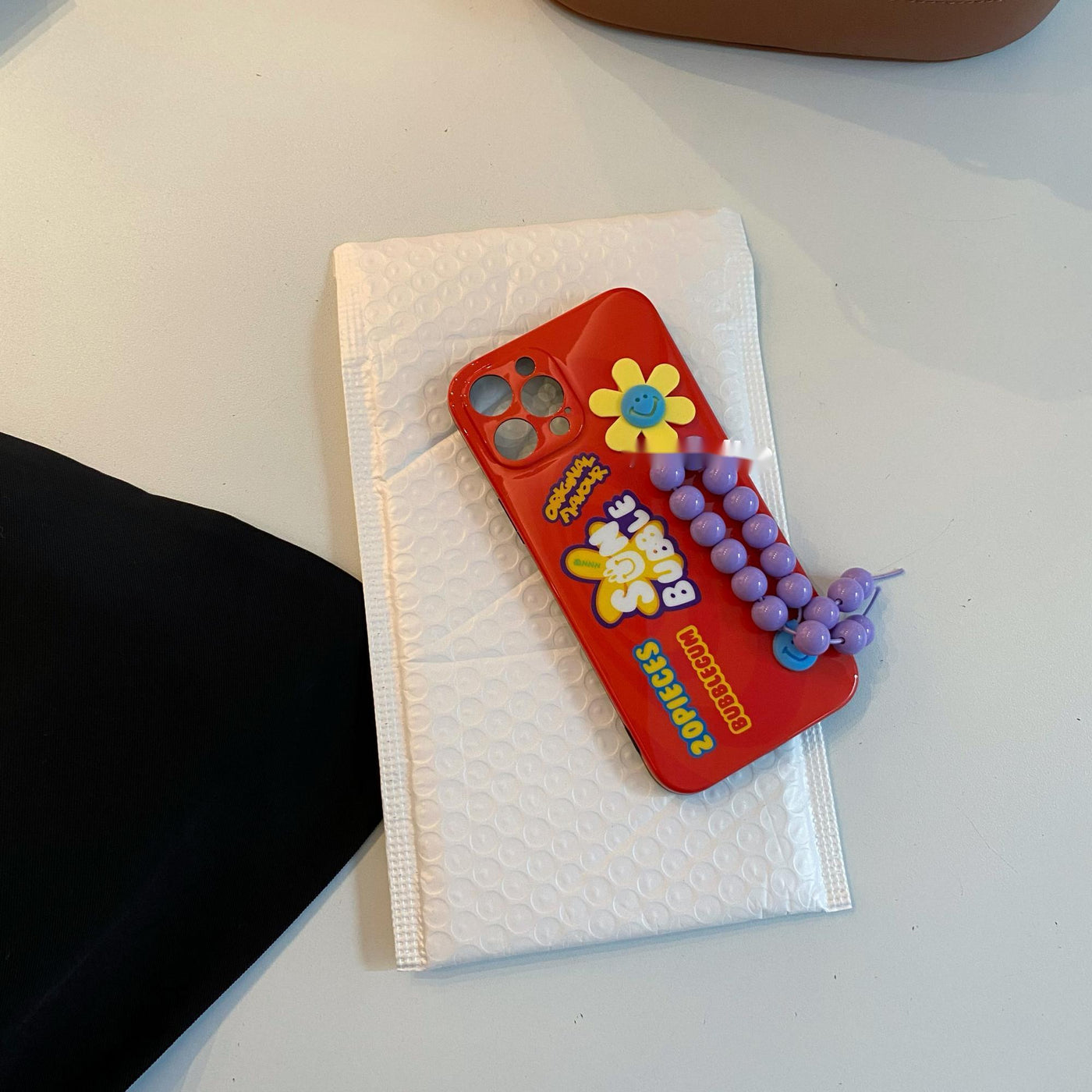 Candy Color Beaded Wristband Phone Case