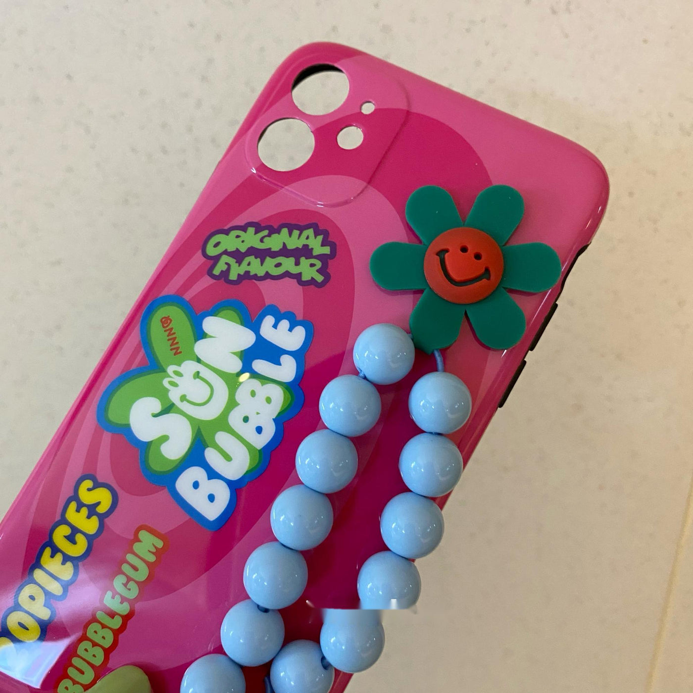 Candy Color Beaded Wristband Phone Case